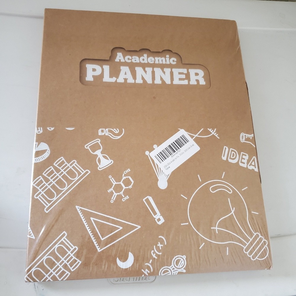 2025-2026 Academic Planner Spiral Bound Weekly Monthly w/ Stickers Blue Science